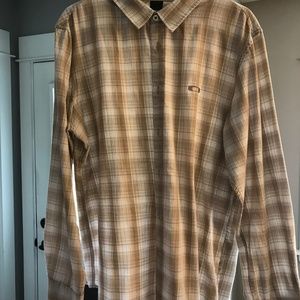 Mens Oakley Large Casual Button Down